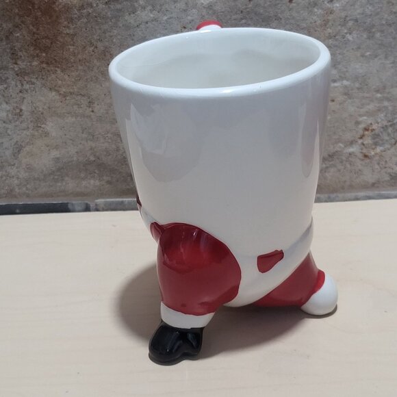 Tii Collections Upside Down Santa Snowman Ceramic Mug Hand Stand Christmas Coff - Picture 14 of 15